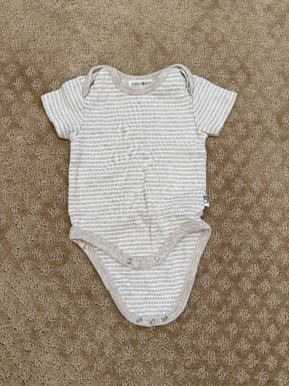 Rabbit + Bear Short Sleeve Onesie Bodysuit - 3-6 Month